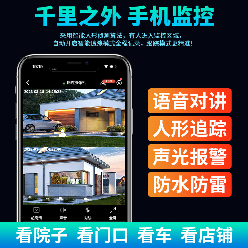 监控摄像机实物图