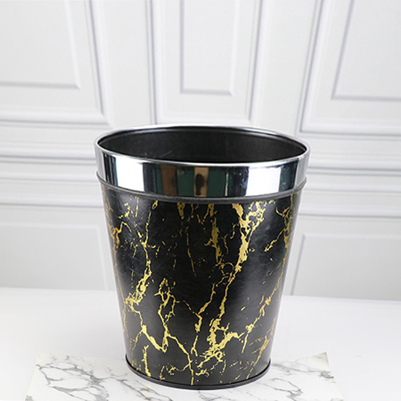 Wholesale Plastic Hotel Trash Can Without Cover Pressure Ring Garbage Hosanthis Household Kitchen Bedroom Bathroom Large Trash Can Specification drawing
