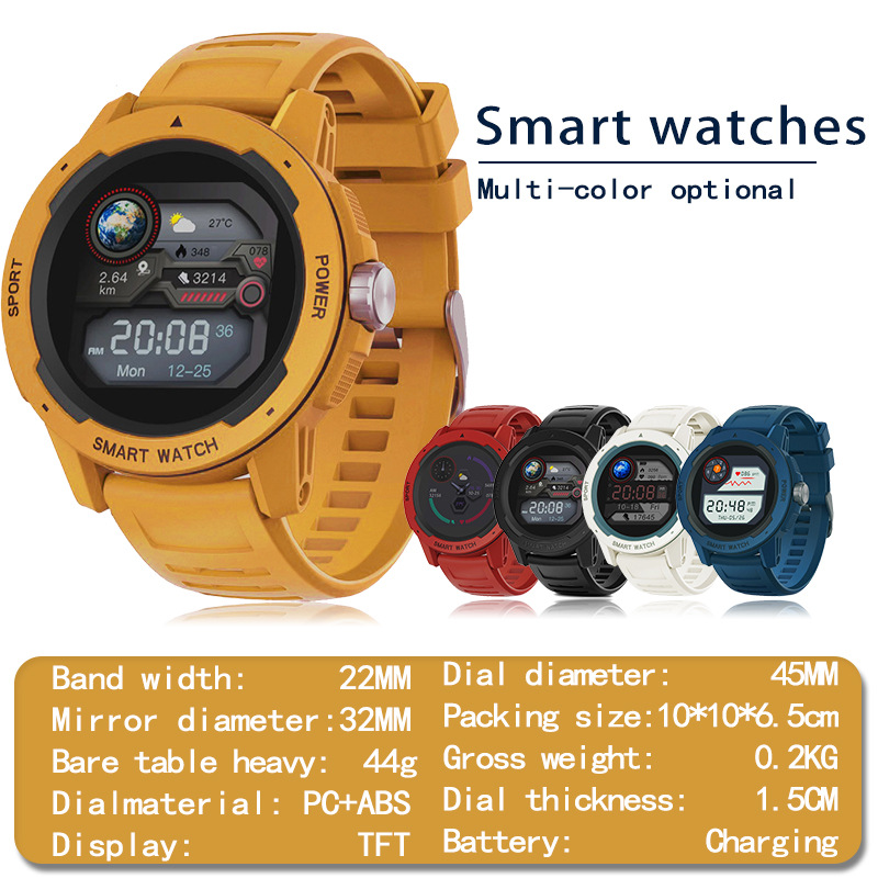 Professional sports smart outdoor running watch, blood oxygen heart rate tactical fitness combat, e-sports game adventure watch details Picture
