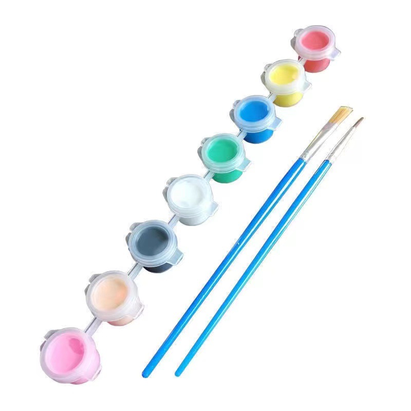 美术颜料实物图