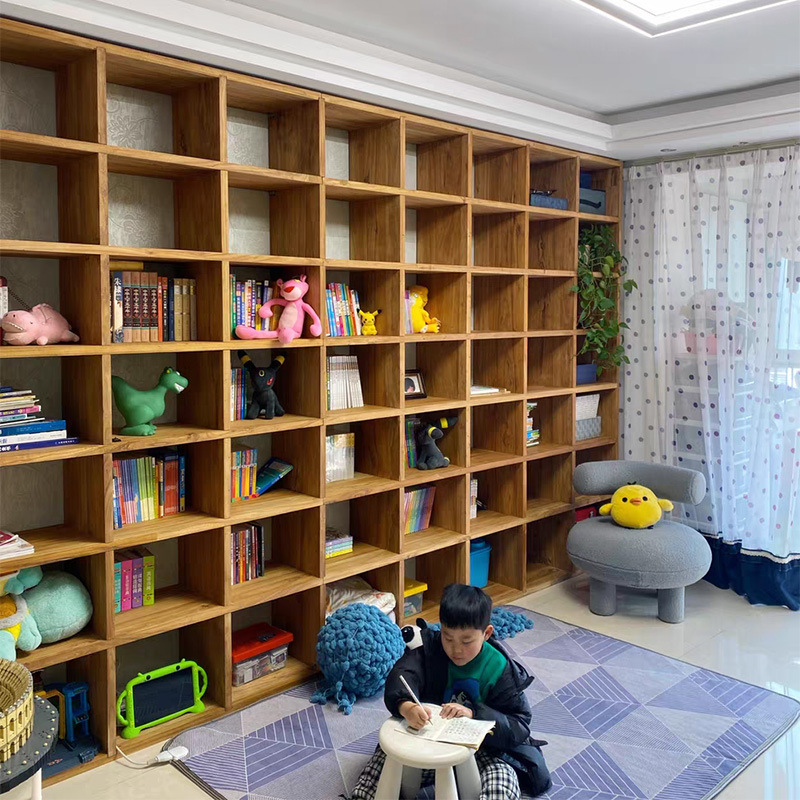 老榆木书架实产品图