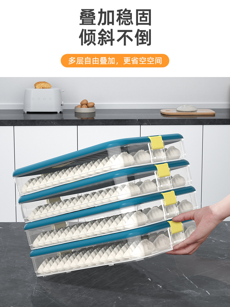 Household Food-Grade Kitchen Refrigerator Can Be Timed Multi-Layer Fresh-Keeping Quick-Frozen Frozen Storage Box details Picture