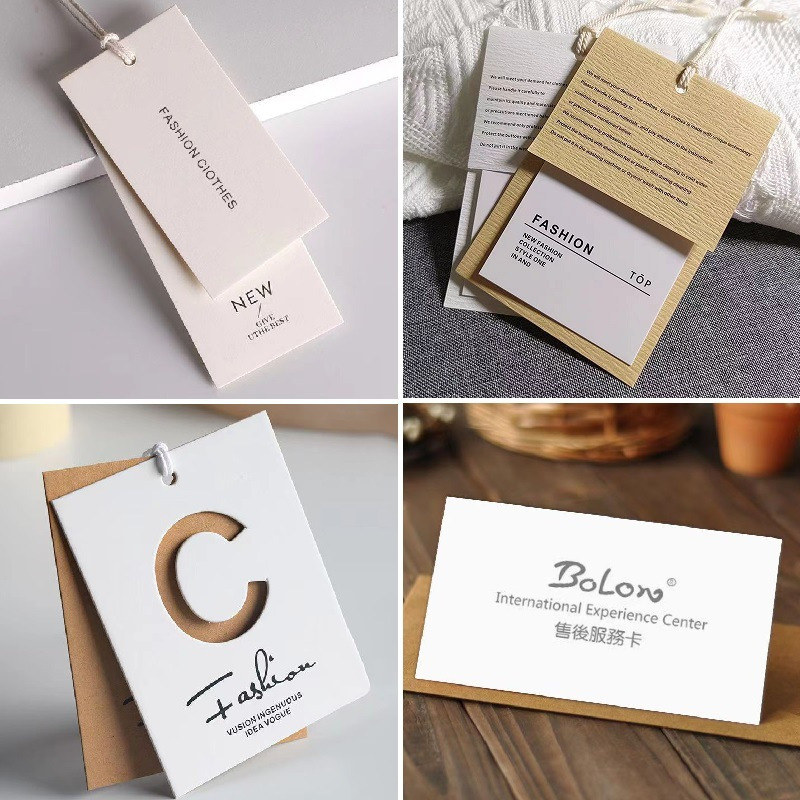 服装吊牌定 制作免费设计logo 男女服饰挂牌定 做 标签卡片订 做