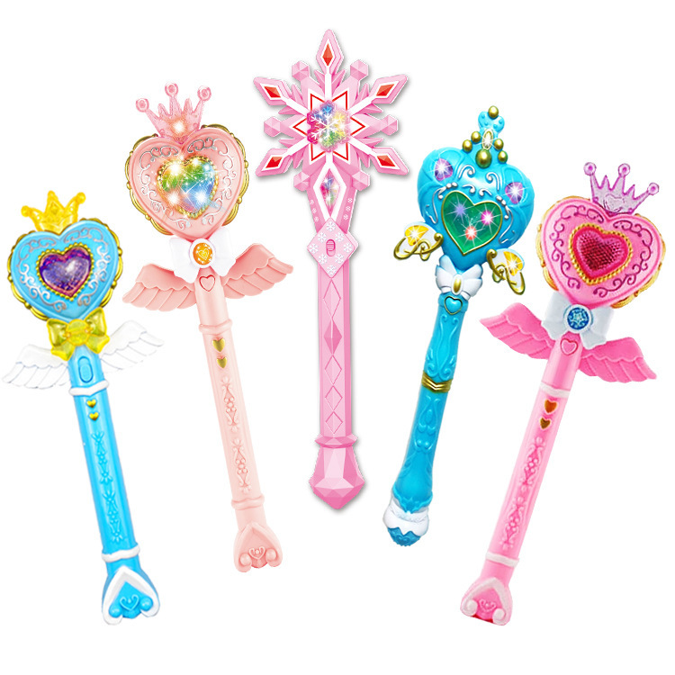 Balara Magic Stick Princess Stall little Magic Fairy Stick Glitter Stick Light music children girl toy gift