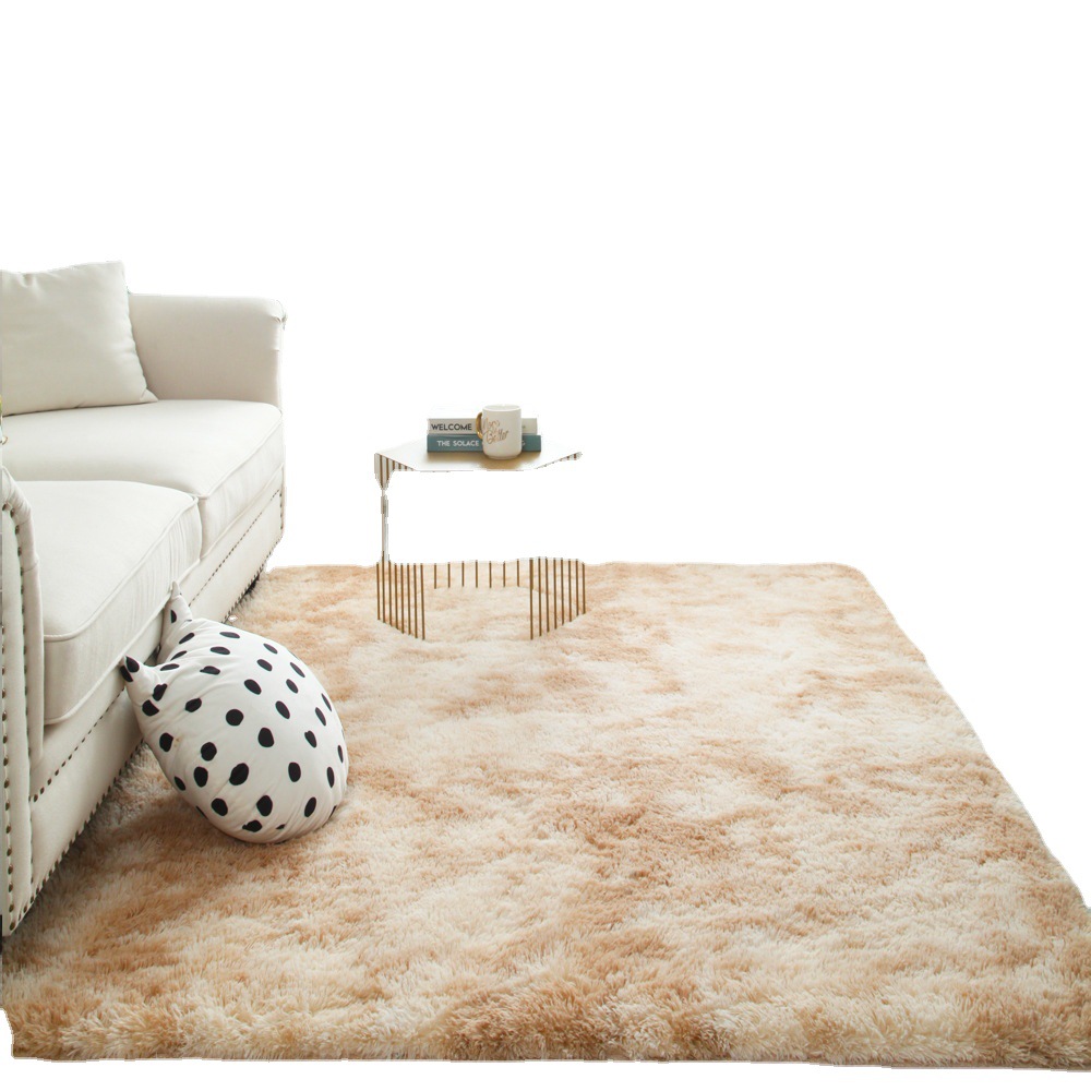 Cross-Border Wholesale Living Room Bedroom Bedside Foyer Tie-Dye Long Silk Wool Carpet Floor Mat Bathroom Mat Amazon Item Picture