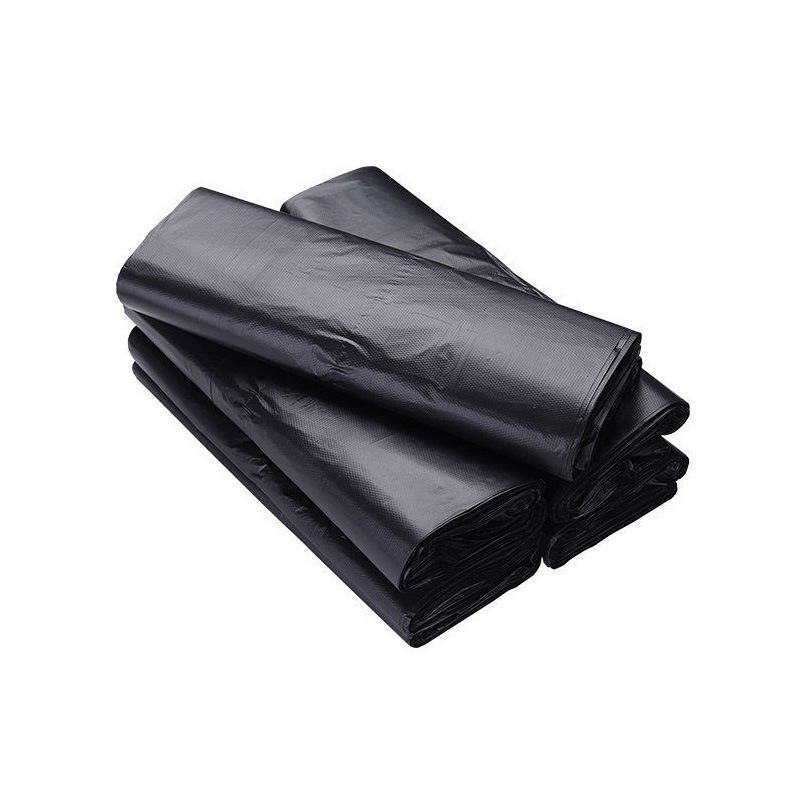 Wholesale of household hand-held thickened garbage bags for dormitories, oversized affordable vests, and black plastic bags for kitchens Item Picture