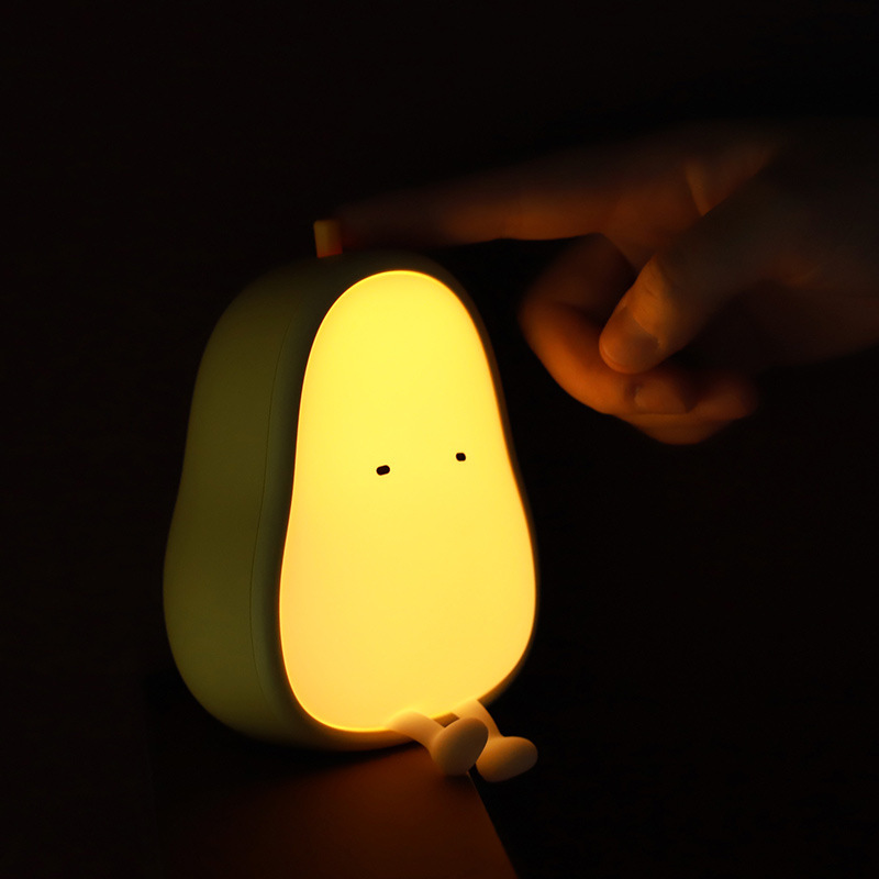 鸭梨小夜灯儿/硅胶灯/创意小夜灯产品图