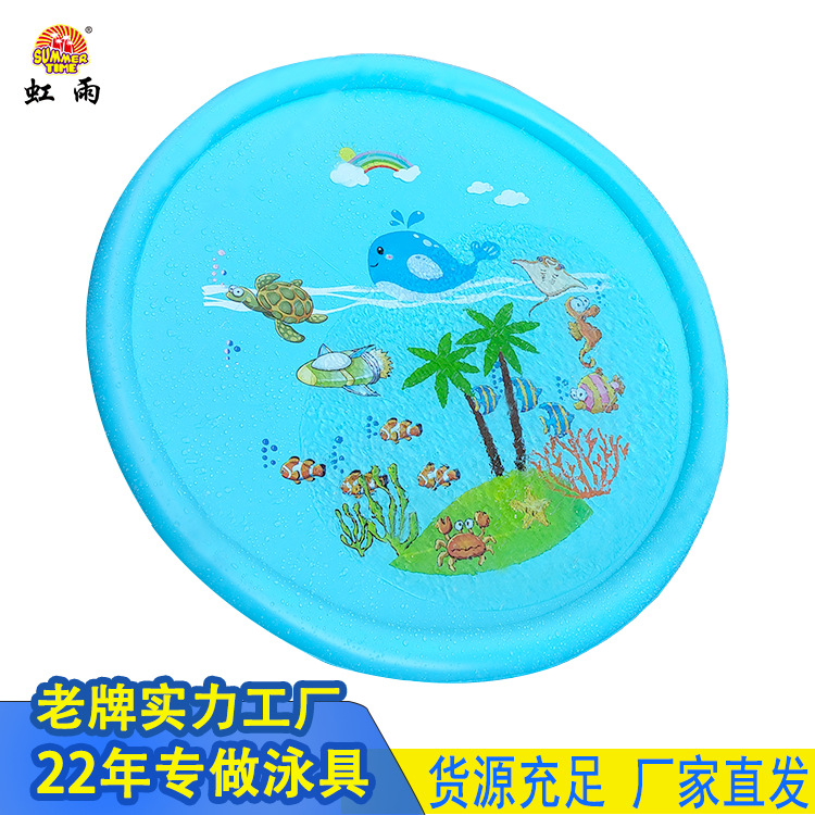 Factory wholesale and retail 170CM turtle water spray pad, children's outdoor entertainment water play pool, whale sea water spray pool Application Scenario