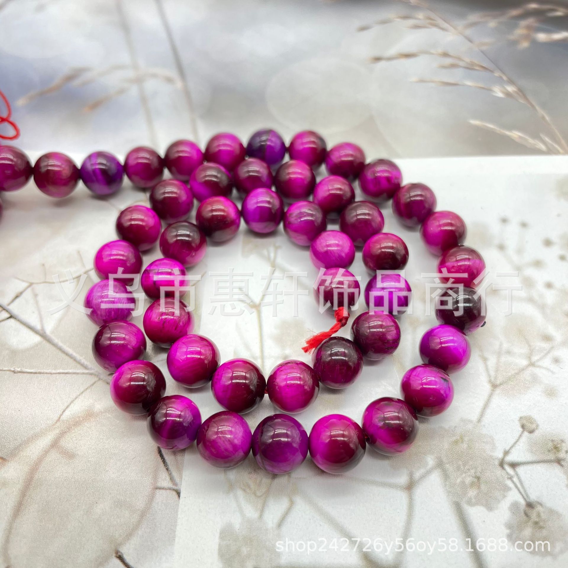 Factory Direct Sales Tiger Eye Stone Loose Beads With Beads Round Beads Accessories Natural Material Semi-Finished Diy Buddhist Beads Jewelry Specification drawing
