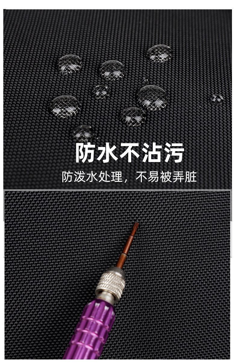 双肩包尼龙1680D男士加厚黑色双肩背包大容量跨境新款双肩电脑包详情7