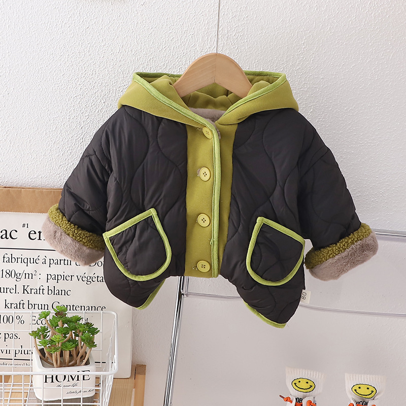 Boys Winter Quilted Coat Plus Fleece Thickened Children's Quilted Coat 2023 New Warm Baby Quilted Children's Wear Tide Application Scenario