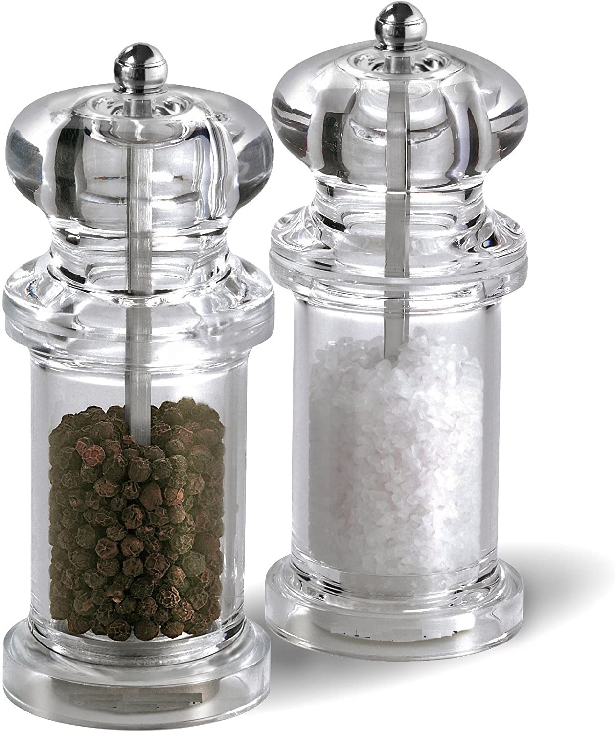 Cross border acrylic grinder transparent pepper mill manual multi-purpose seasoning bottle pepper cumin pepper grinder Item Picture