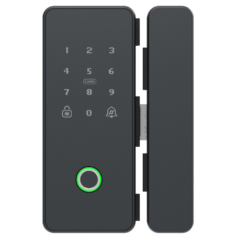 Factory wholesale foreign trade office single and double opening glass door locks TTLOCK all-in-one locks fingerprint smart combination locks Item Picture
