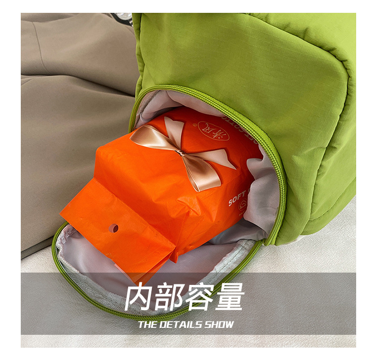 跨境韩版包包女2025新款防水尼龙包时尚新月包百搭轻便斜跨包详情3