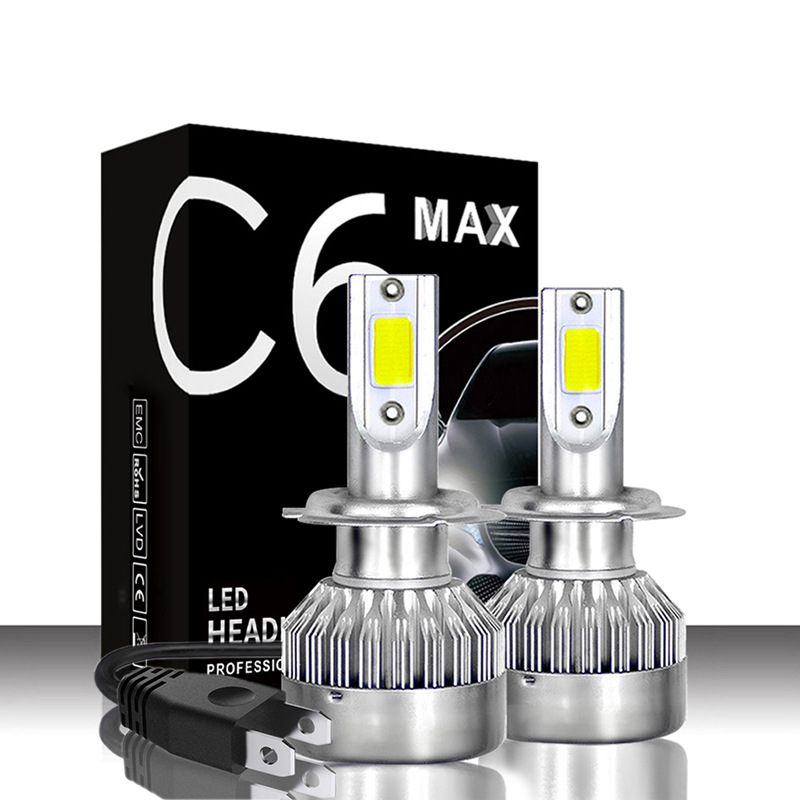Automotive LED Headlights DOB Mini C6 Headlights High light Low light No fan COB