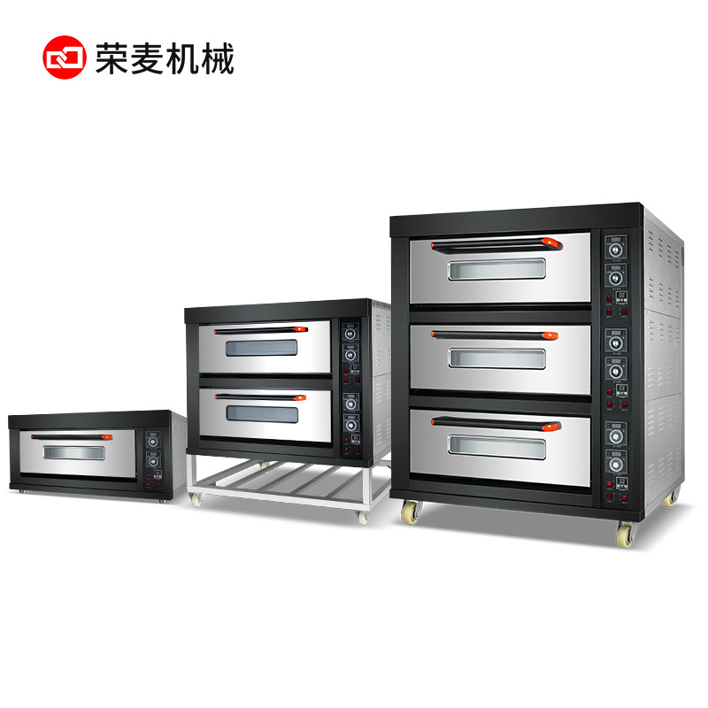 Horno de cocina plana torta inteligente pizza horno grande equipo de horneado gran horno de pan de seis bandejas de tres niveles comercial Item Picture
