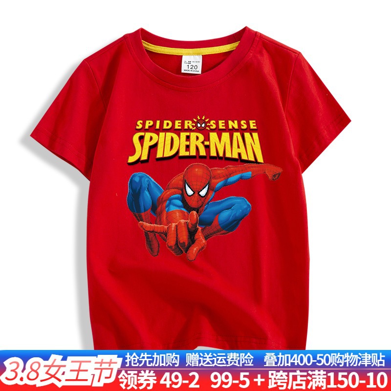 蜘蛛侠男童短产品图