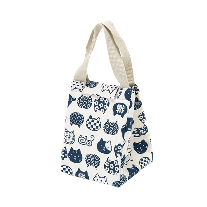 Factory direct supply Velcro bento bags, handbags, insulated lunch boxes, tote bags. Fashionable and simple for bringing meals to work Item Picture