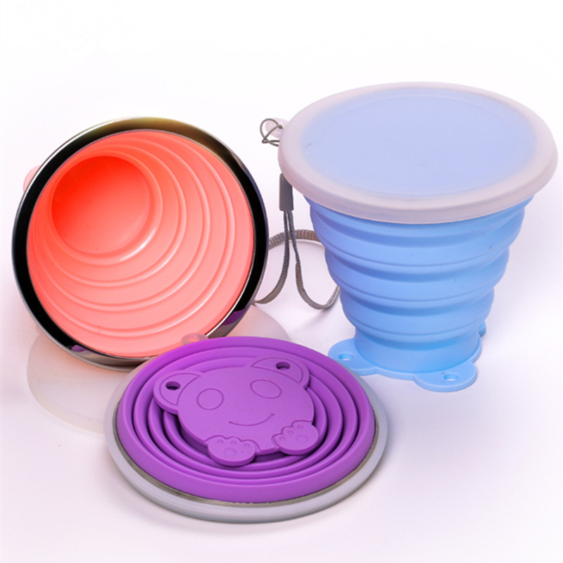Silicone Folding Cup Silicone Folding Cup Multi-Functional Outdoor Portable Telescopic Cup Silicone Drinking Cup Item Picture