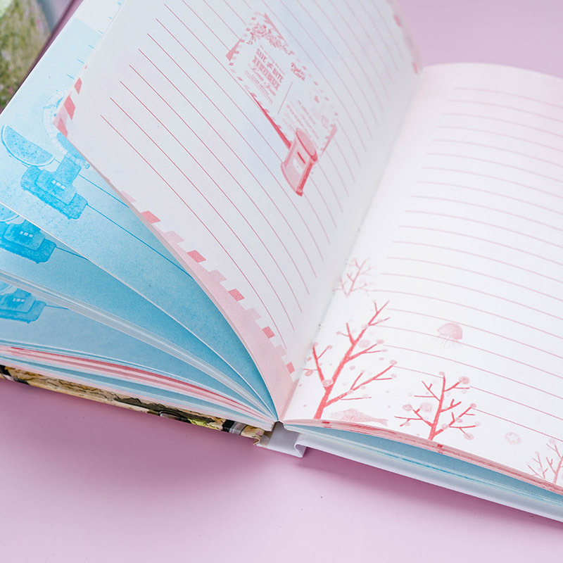 Qianyu Culture Password Lock Diary With Lock Children's Multi-Function Secret Notepad Color Pages Diary Children Gift Set details Picture