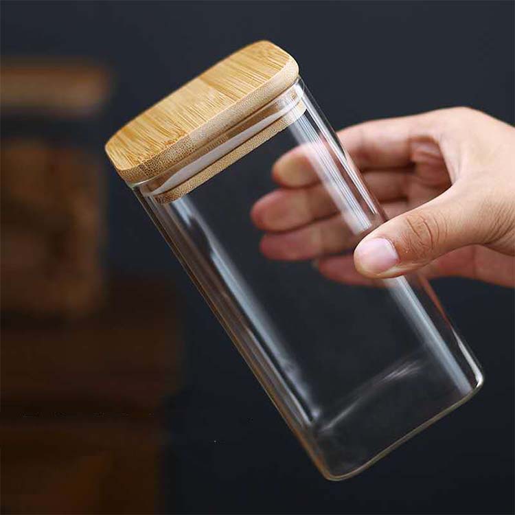 Manufacturers Wholesale Square High Borosilicate Glass Multi-Functional Storage Tank Kitchen Grain Sealed Tank Application Scenario