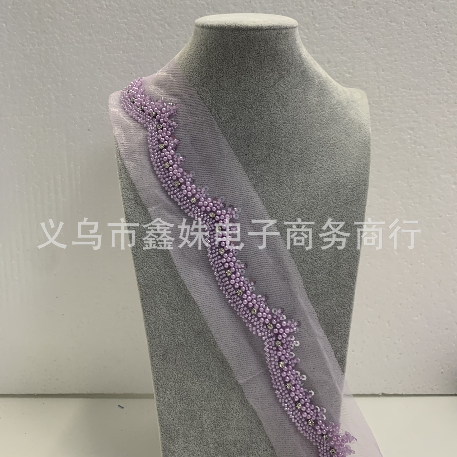 Water diamond, pearl flower, nail bead, hand-sewn diamond setting auxiliary materials and accessories details Picture