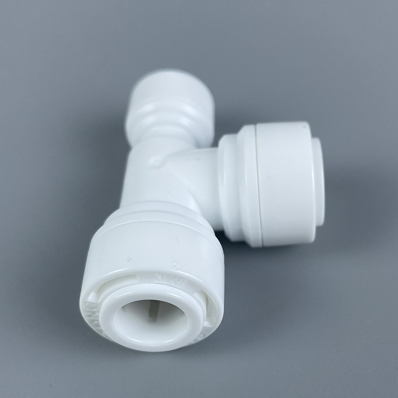 Purificador de agua conector rápido 3 spin 2 split T tee conector rápido lateral 2 split tubo 6164 conector rápido purificador de agua conector details Picture