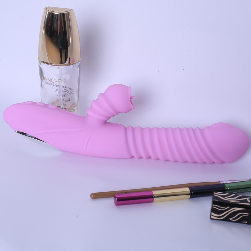 A telescopic vibrator to warm the tongue and stimulate masturbation is a tool for adult sex toys Specification drawing