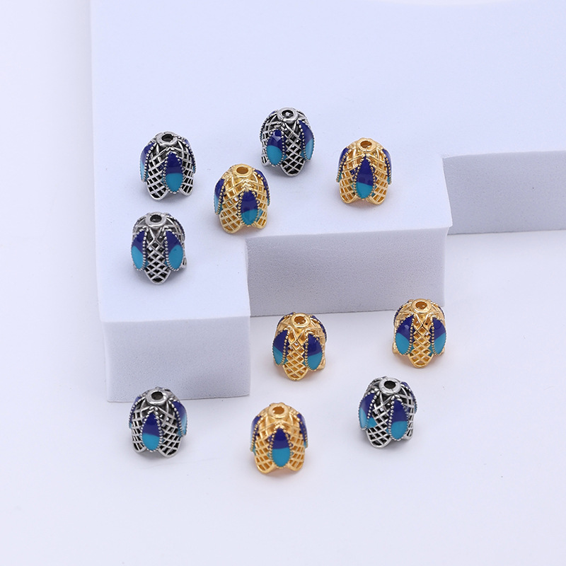 Ccbdiy Accessories Cloisonne Hollow Tassel Hat Drop Oil Tassel Fringe 7579 Application Scenario