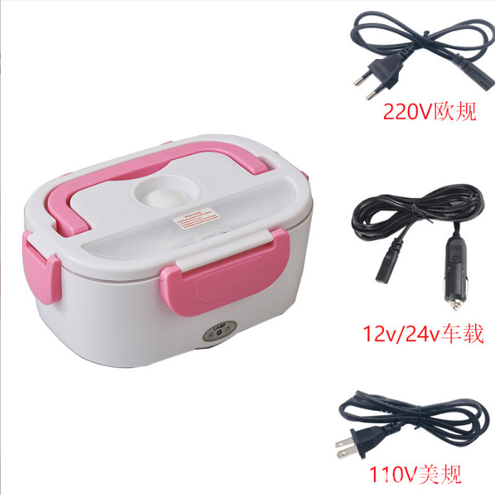 Electric lunch box Amazon explosion car home 2-in-1 plug-in portable water-free hot rice double voltage stainless steel bladder Application Scenario