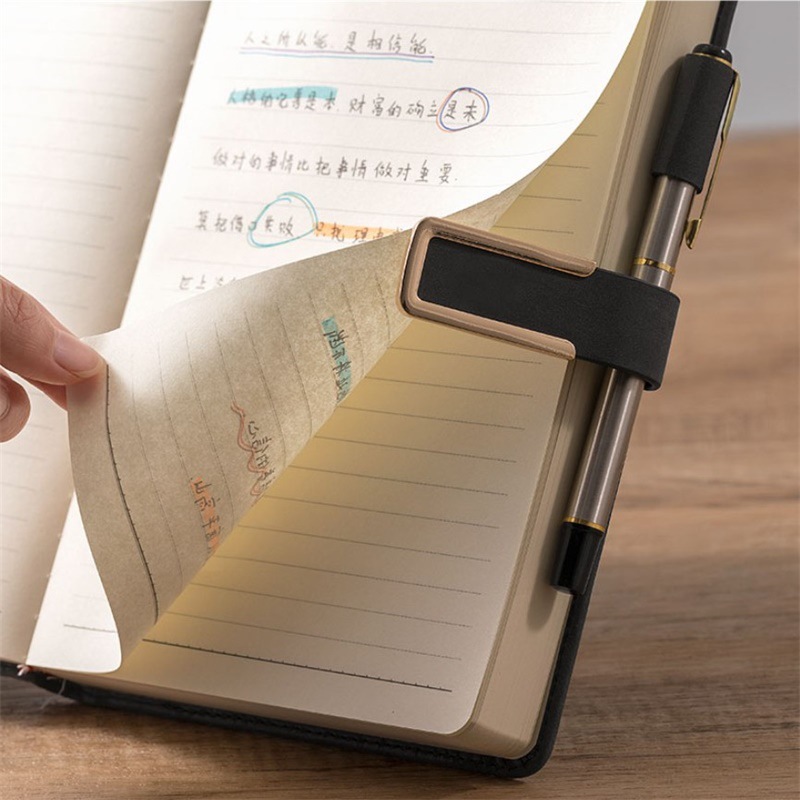 U-Buckle Book Super Thick College A5 Leather-Bound Business Notepad Thick Retro Simple Korean Version Diary Wholesale Specification drawing