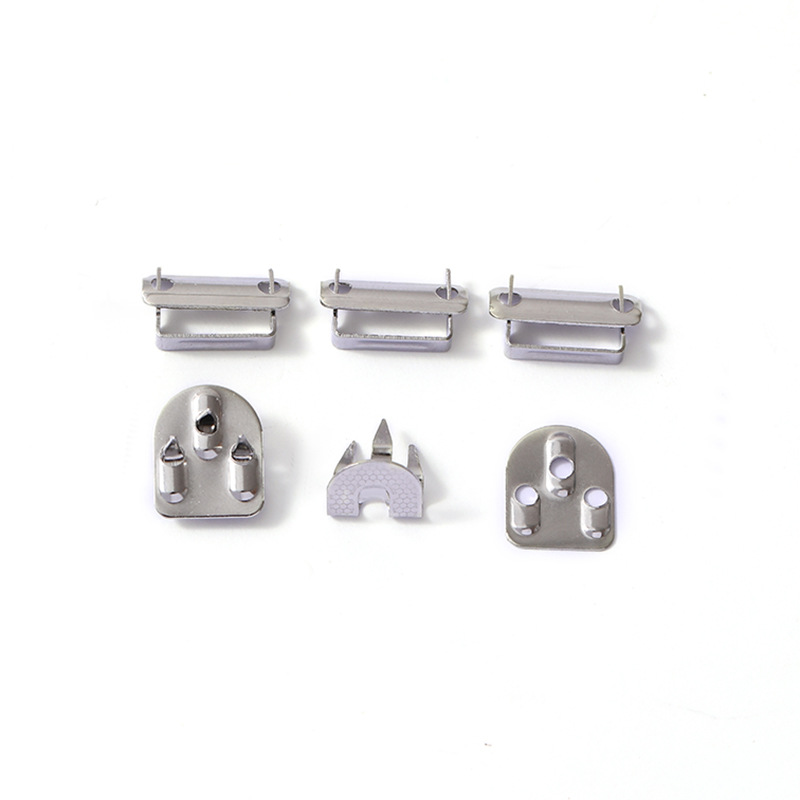 工厂批发四件套铜铁不锈钢西裤调节扣三爪裤钩