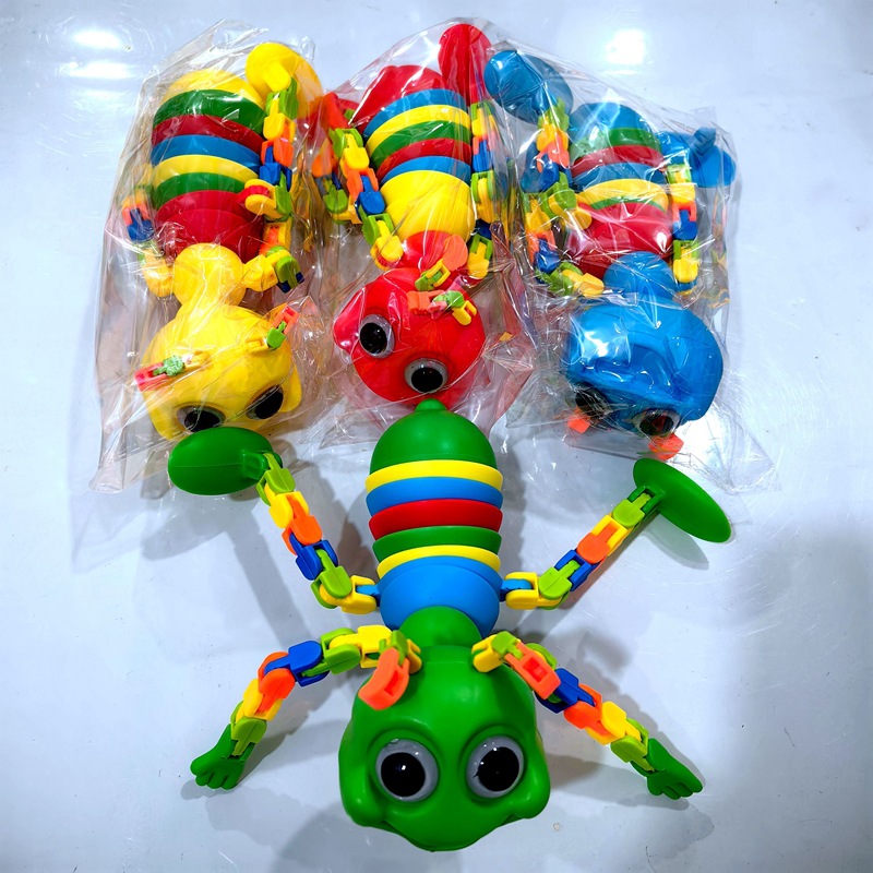 Cross-border bestseller stress-relieving caterpillar toy, mechanical chain ant puzzle toy, antennae can swing freely