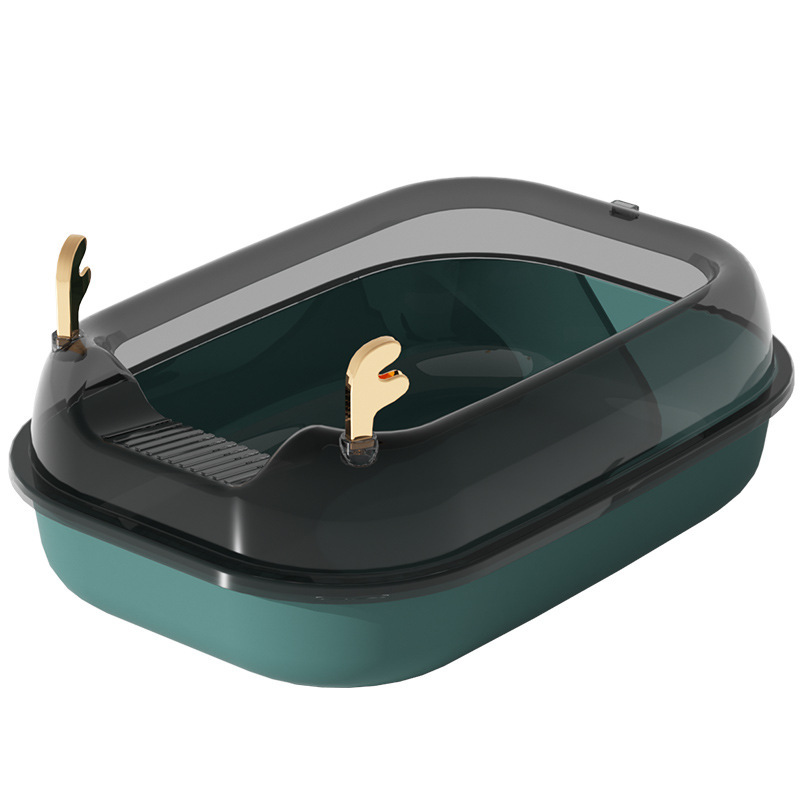 Litter box semi-closed spatter-proof toilet detachable litter box Cat cleaning products Thickened Extra large 01227-2117 Item Picture