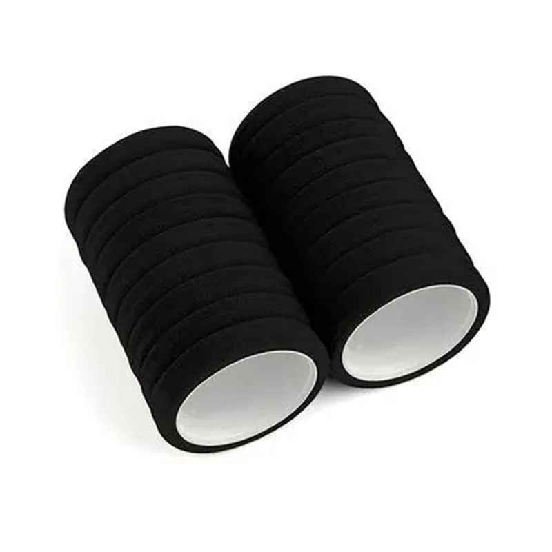 High Elastic Hair Band New Elastic Women's Hair Tie High Elastic Headwear Rubber Band Hair Rope Black Leather Cover Item Picture