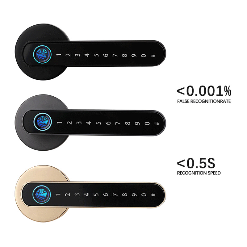 Smart Fingerprint Lock Manufacturers Support Graffiti All Smart Lock Apartment Home Anti-Theft Password Door Fingerprint Lock Item Picture