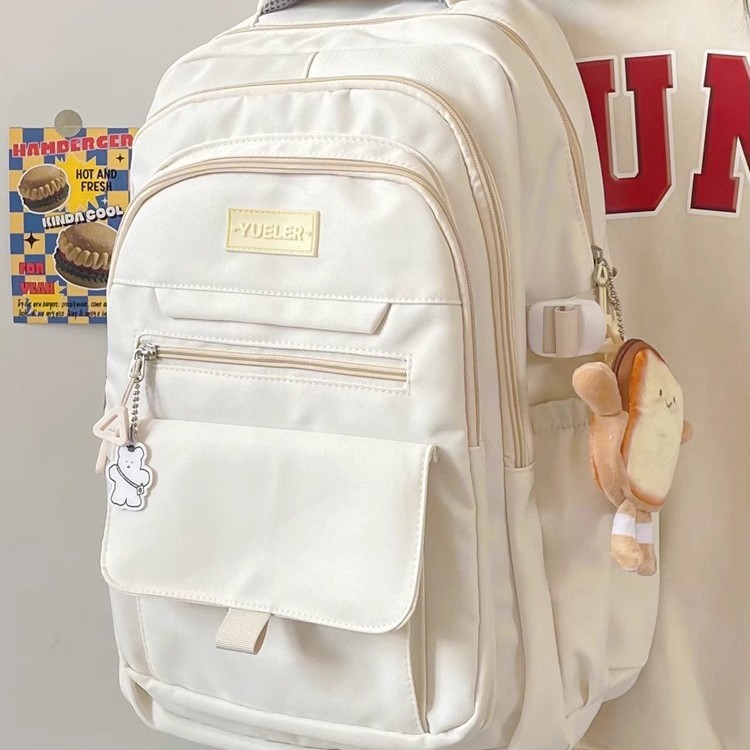 High-appearance-level Japanese-style junior high school large-capacity schoolbag, girls' high school and college students' niche backpack, simple and versatile computer back Specification image
