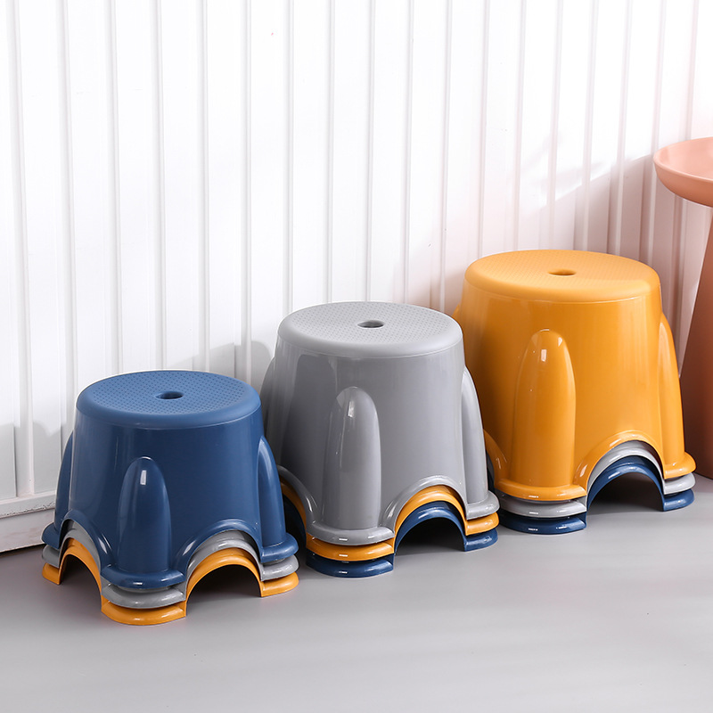 Plastic Small Stool Home Small Bench Shoe Stool Kindergarten Fashion Children's Small Chair Seat Creative Low Stool