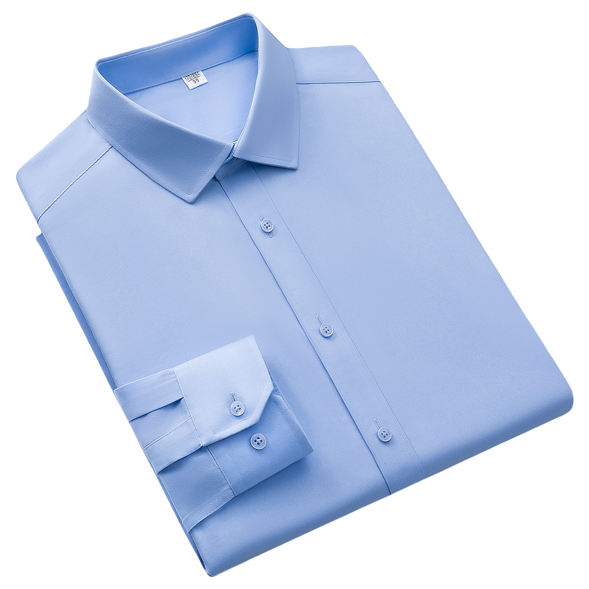 DP ready-to-wear no-iron men's shirts, men's long-sleeved white shirts, 100% cotton business casual workwear for both men and women, custom-made Item Picture
