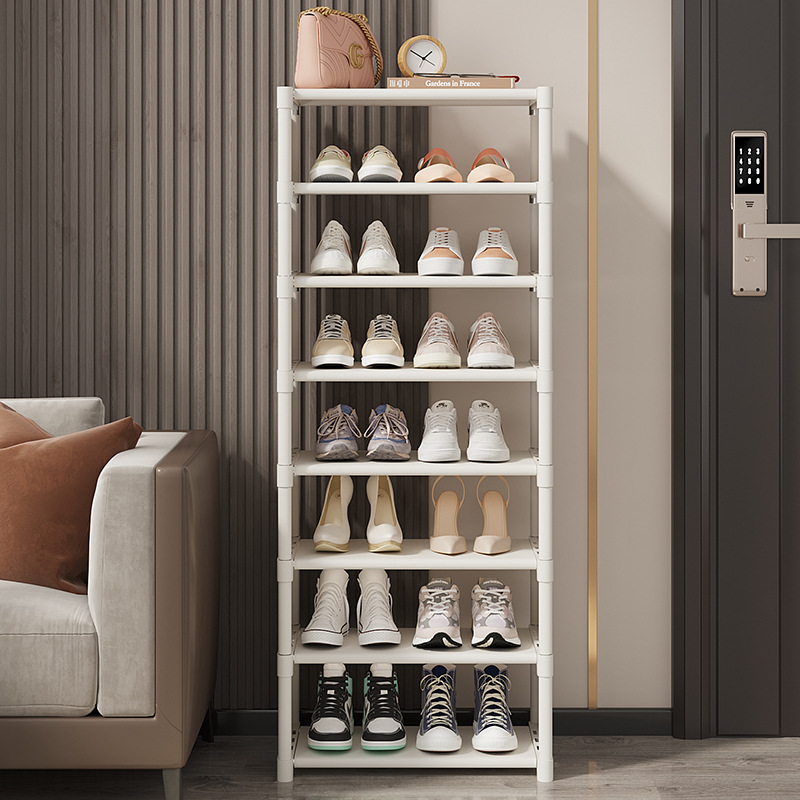 Shoe shelf simple household entrance shoe cabinet to store 2023 new dormitory small small narrow rental house details Picture
