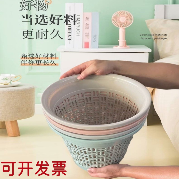 Hollowed-out trash can, household hygiene bucket, wastebasket, dry and wet classified trash can, bathroom toilet paper bucket, large capacity details Picture