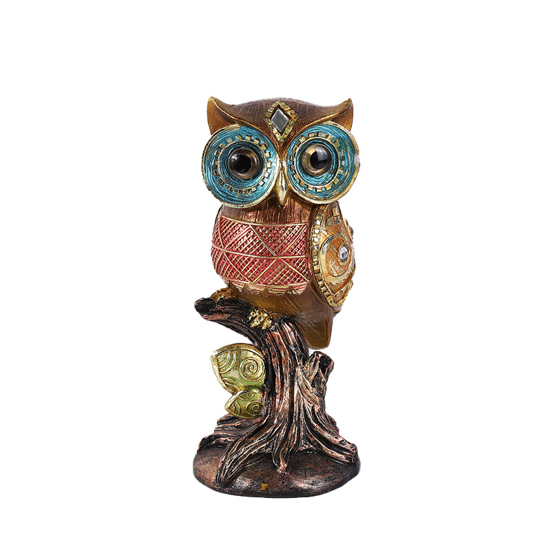 Cross Border Direct Owl Resin Handicraft Decoration Office Model Room Decoration Spot Wholesale Item Picture
