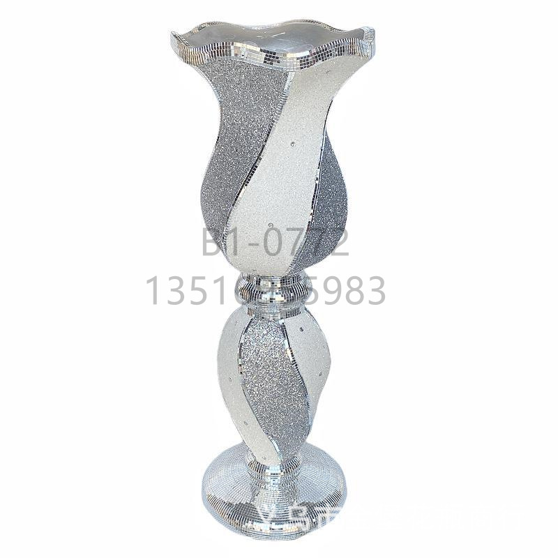 Golden castle vase factory wholesale vase white sand ceramic vase rose flower pot flower machine living room hotel gift decoration large vase on the floor Item Picture