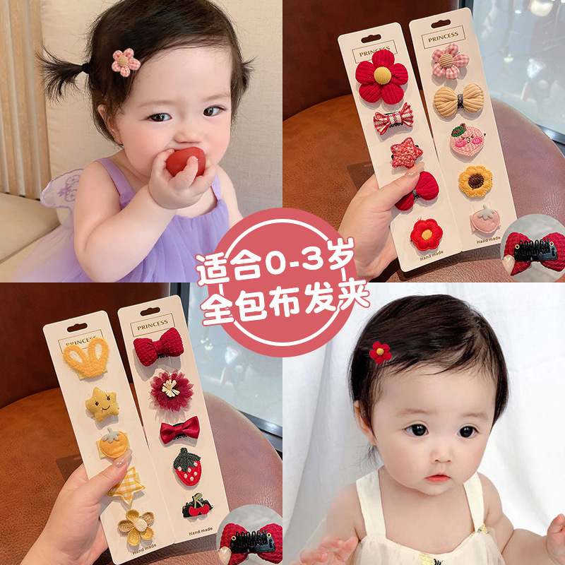 Cute baby hair clips, small hair clips for girls, hair clips for babies with less hair, hair clips for children's headwear details Picture