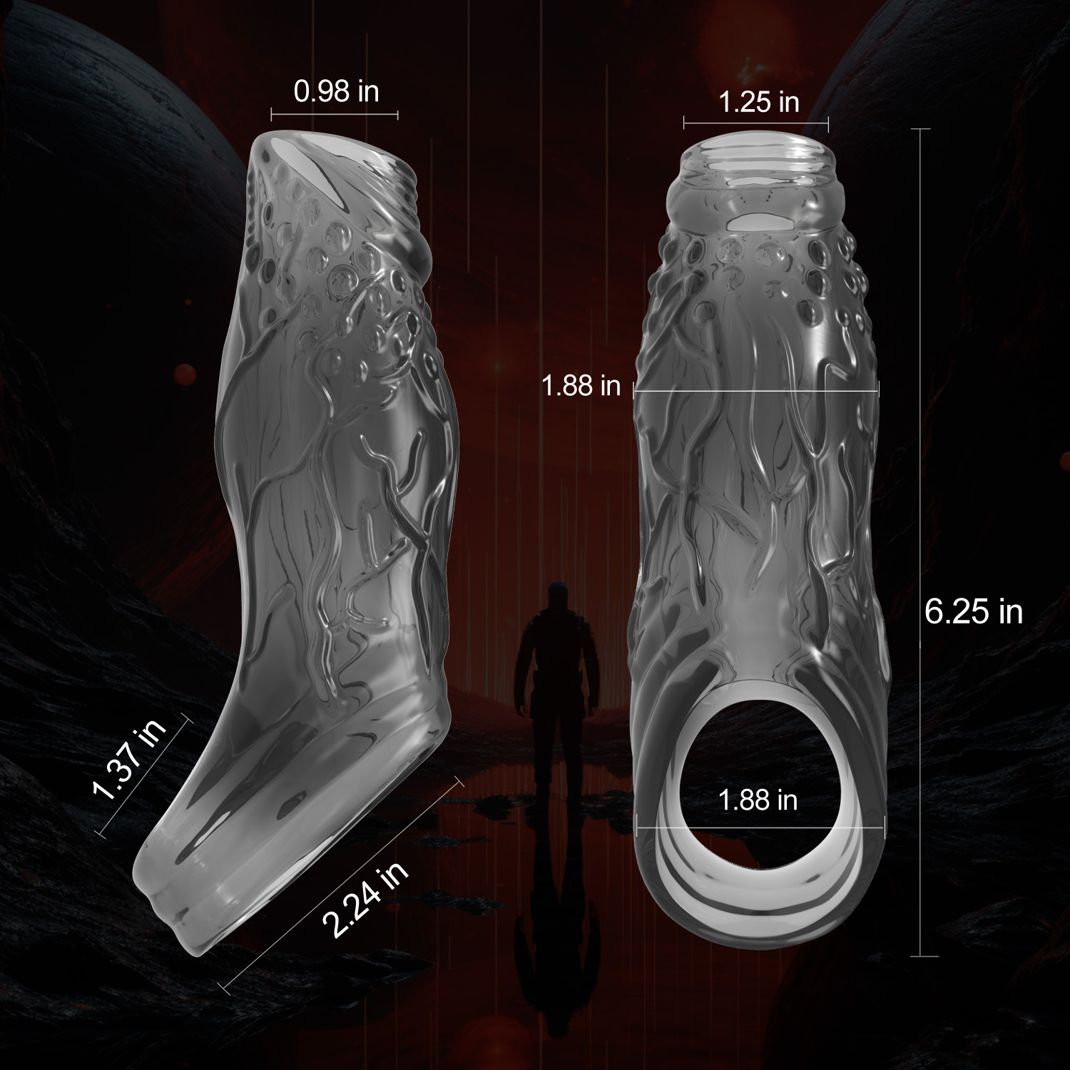 New cross-border trade product, Wolf tooth set lock, thickened and enlarged, fun toy ring for men Application Scenario