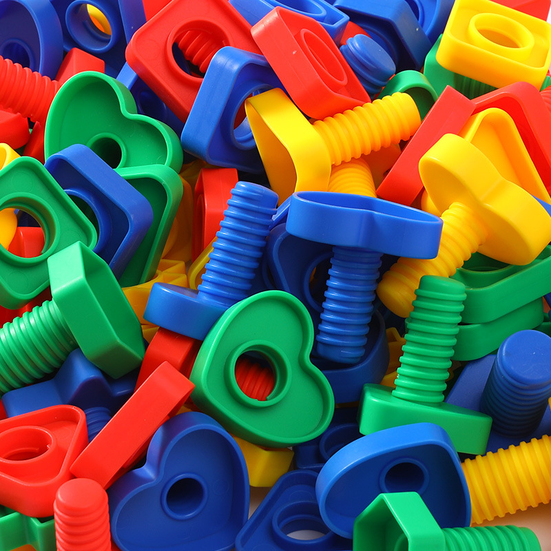 儿童益智玩具塑料螺母螺丝配对组合宝宝拼装动手拧形状螺钉大颗粒详情图4