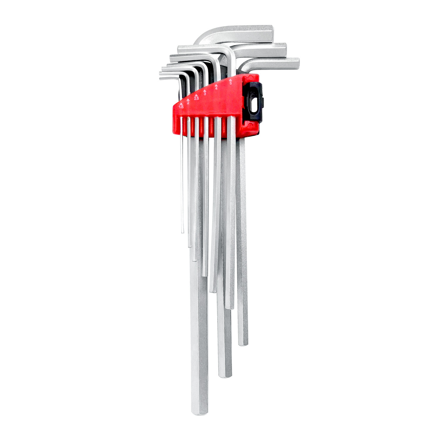 Super extended flat head L-shaped Allen wrench 9-piece set, Allen wrench 9pc set, hardware tools in stock