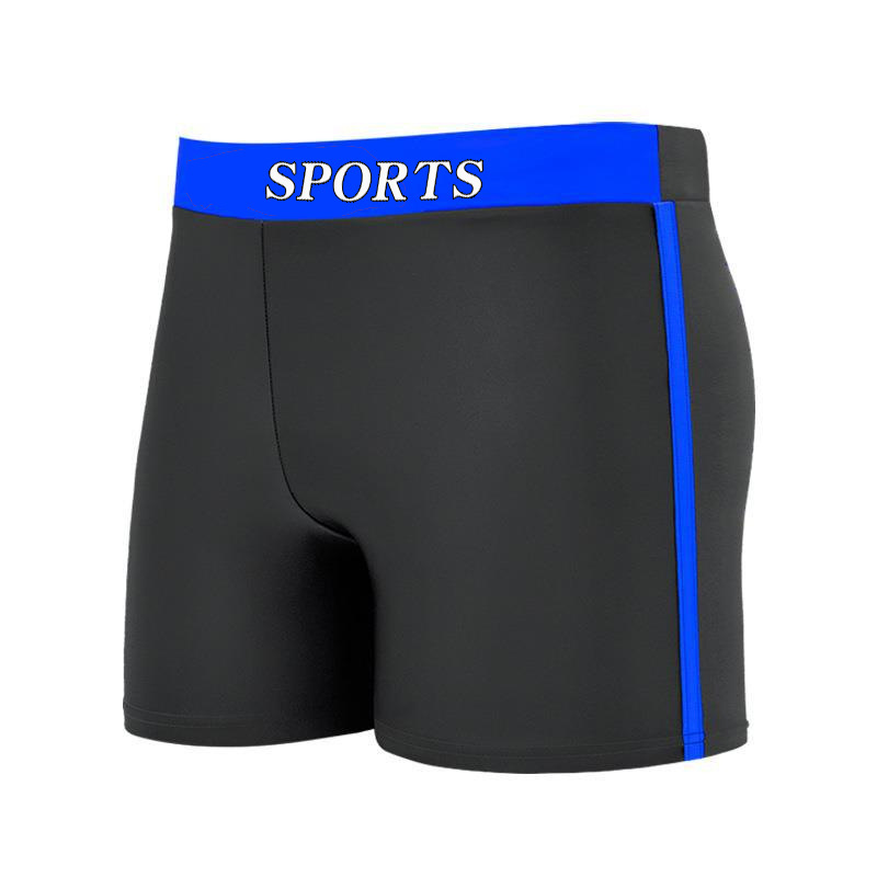 Swimming Trunks Men's Flat Horns Men's Swimming Trunks Increase The Beach Hot Spring Fashion Quick Dry Wide Waist Factory Direct Sales Item Picture
