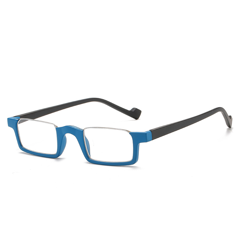 Wholesale of new cross-border fashion semi-frame anti-blue light reading glasses, high-definition reading glasses for the elderly, and lightweight and comfortable glasses Specification image