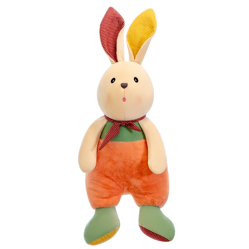 Warm Sun Sit Rabbit Sit Bear Pillow Quilt 2-In-1 Car Air Conditioning Cushion Dual-Use Children's Nap Blanket Item Picture